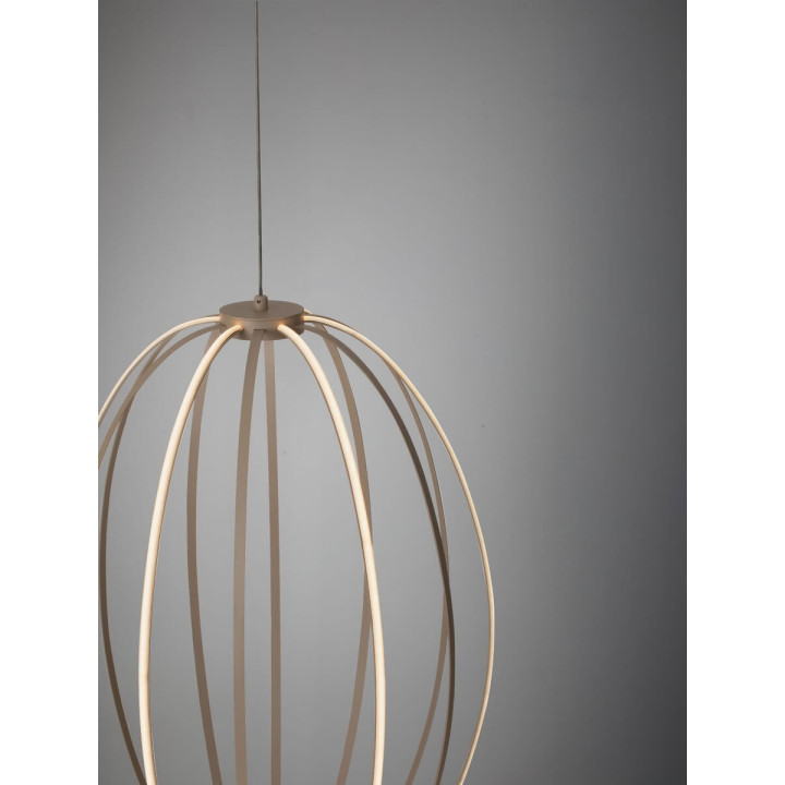 LUCES BREA lampa wisząca LED w kolorze beżowym regulacja barwy CCT