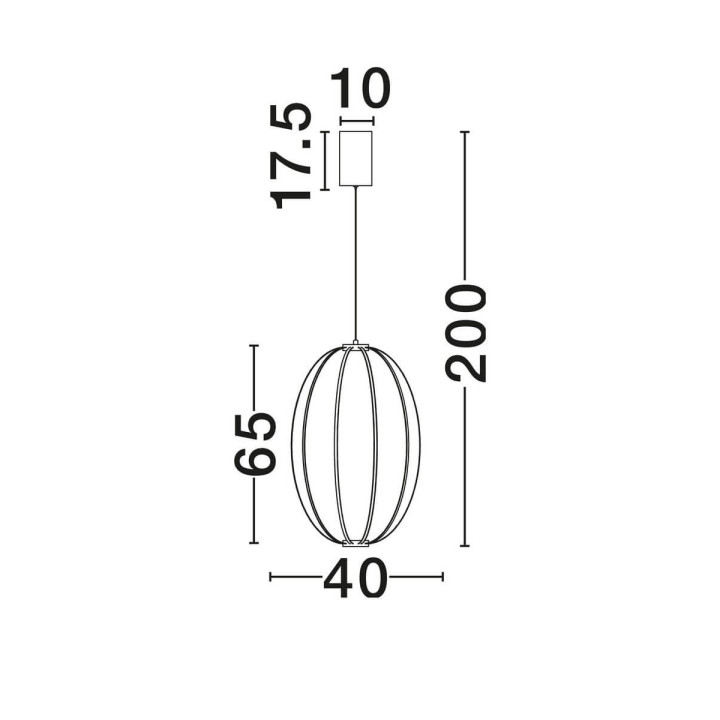 LUCES BREA LED pendant lamp with adjustable light color