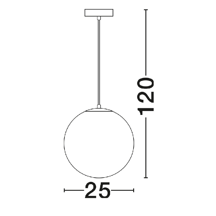 LUCES SERITA E27 pendant lamp with alabaster-effect finish