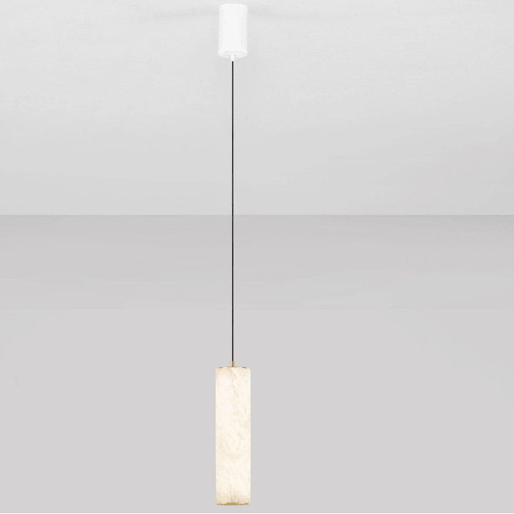 LUCES DILETTO lampa wisząca LED 7W alabaster i aluminium złoto-białym
