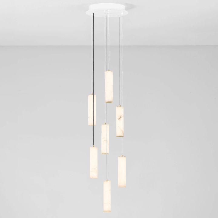 LUCES DILETTO lampa wisząca LED 37W ze złota i alabastru