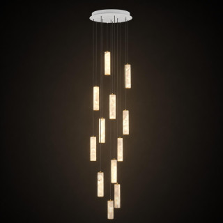 LUCES DILETTO luksusowa, duża lampa wisząca z alabastru LED 2100lm
