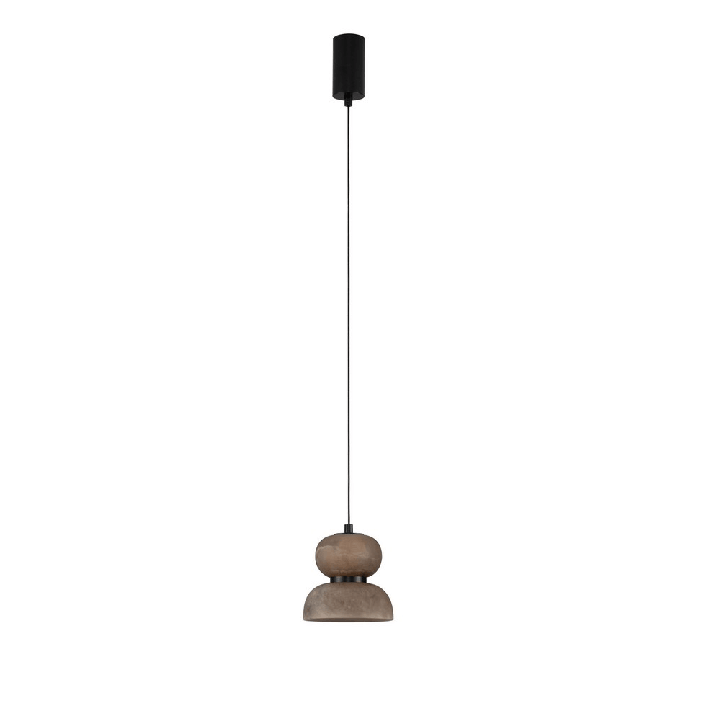 LUCES PIERO dekoracyjna lampa wisząca LED 9W z ciemnego alabastru