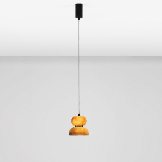 LUCES PIERO dekoracyjna lampa wisząca LED 9W z ciemnego alabastru
