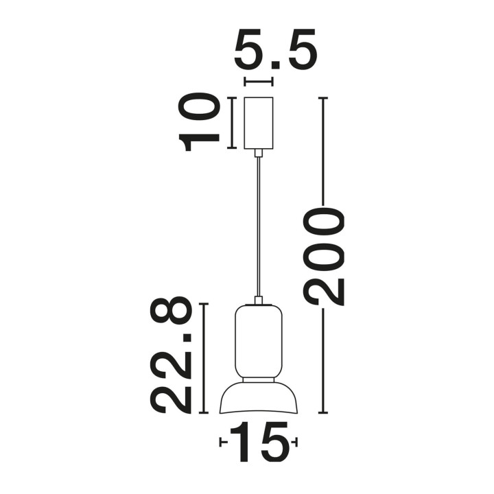 LUCES PIERO lampa wisząca LED 9W z alabastru, ciemna, dekoracyjna