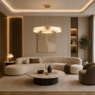 LUCES MAIRANA LE44616/7 LED hanging lamp 3000K gold 2 sizes