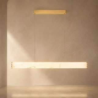 LUCES JUMILLA LE46084 lampa wisząca okrągła tuba LED alabaster, marmur