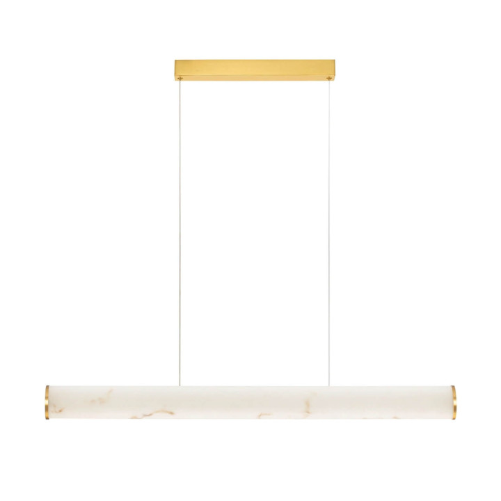 LUCES JUMILLA LE46084 lampa wisząca okrągła tuba LED alabaster, marmur