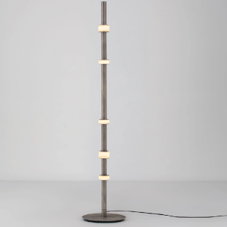 LUCES MARLOW lampa podłogowa LED 18W alabaster i funkcja ściemniania