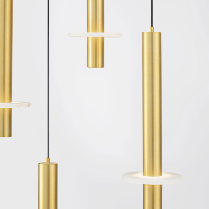 LUCES NOEMI lampa wisząca tubki LED idealna do salonu