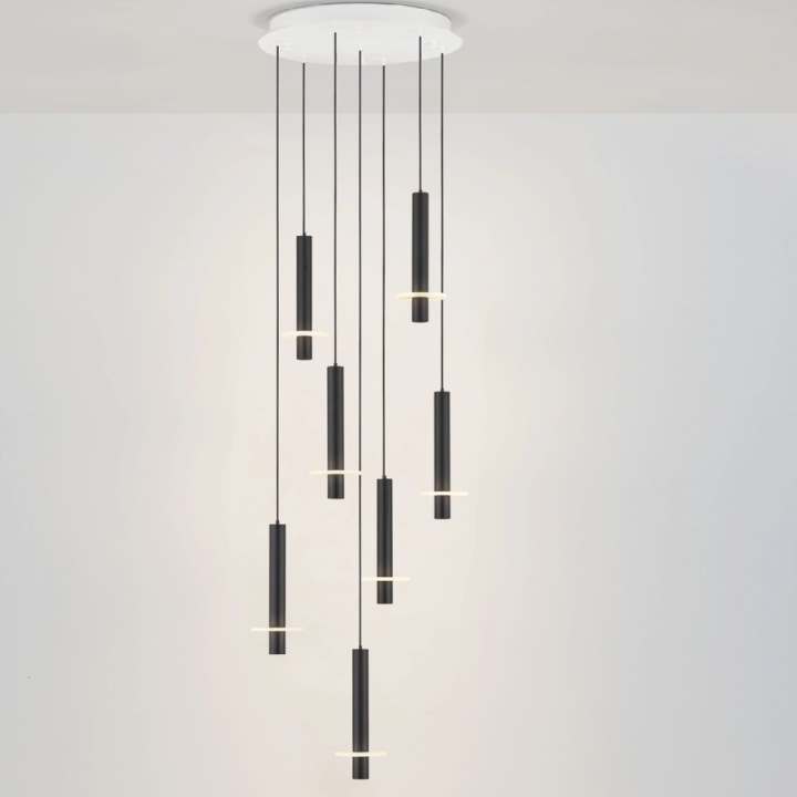 LUCES NOEMI lampa wisząca tubki LED idealna do salonu