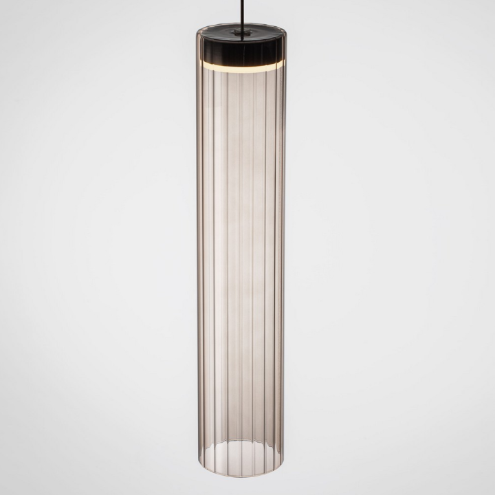 LUCES BRIELLE lampa wisząca LED 6W elegancki, ryflowany klosz