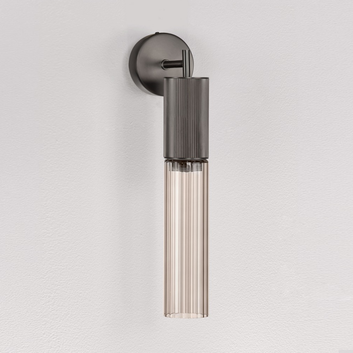 LUCES BRIELLE 5W 3000K LED wall lamp made of metal and ribbed glass