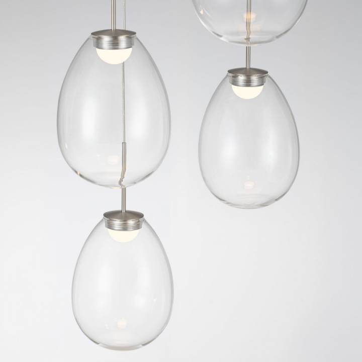 LUCES BRITA LED 20W 5 szklanych kloszy LED 4W w kształcie łzy