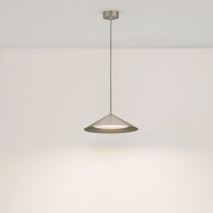LUCES DARIO 21W 3000K LED pendant lamp, conical shade, 3 colors