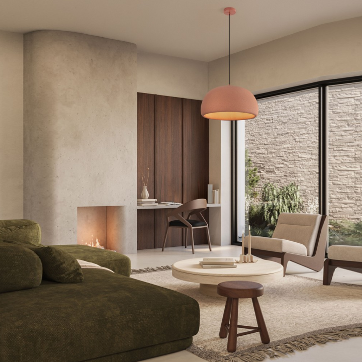 LUCES DAVO stylish pendant lamp E27 12W 43/50cm 3 colors