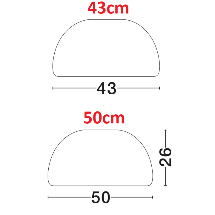 LUCES DAVO plafon sufitowy E27 12W 44/50cm biały, szary, terakota