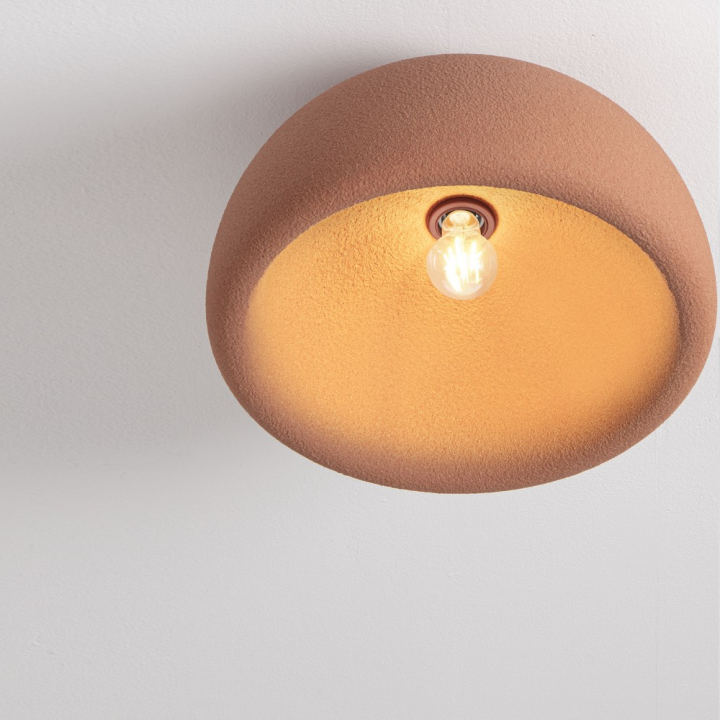 LUCES DAVO plafon sufitowy E27 12W 44/50cm biały, szary, terakota