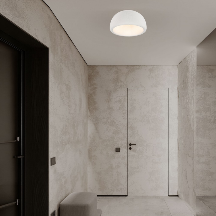 LUCES DAVO plafon sufitowy E27 12W 44/50cm biały, szary, terakota