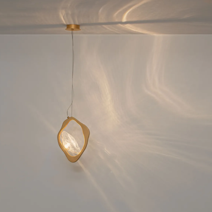 LUCES DENISE 4W kolorze złota z przeźroczystym szkłem