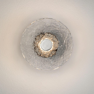 LUCES DELION round glass LED wall light &Oslash;20cm 5W 3000K chrome