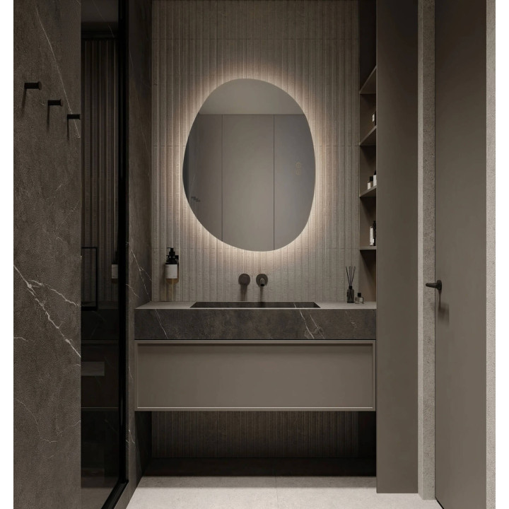 LUCES LORIN designer mirror with LED backlighting 3000K IP44