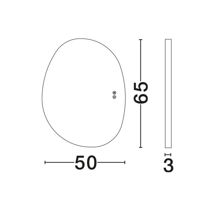LUCES LORIN designerskie lustro z podświetleniem LED 3000K IP44
