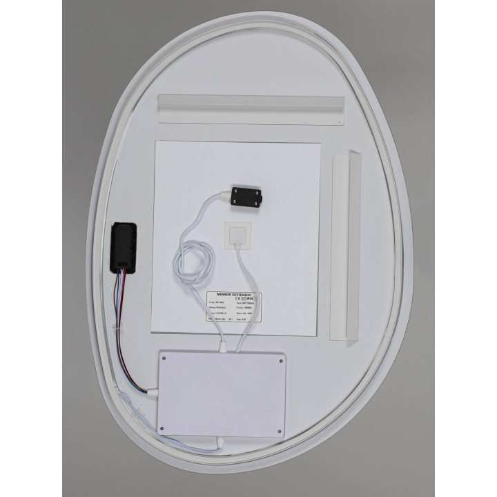 LUCES LORIN duże 85cmx60cm designerskie lustro LED 37W 3000K IP44