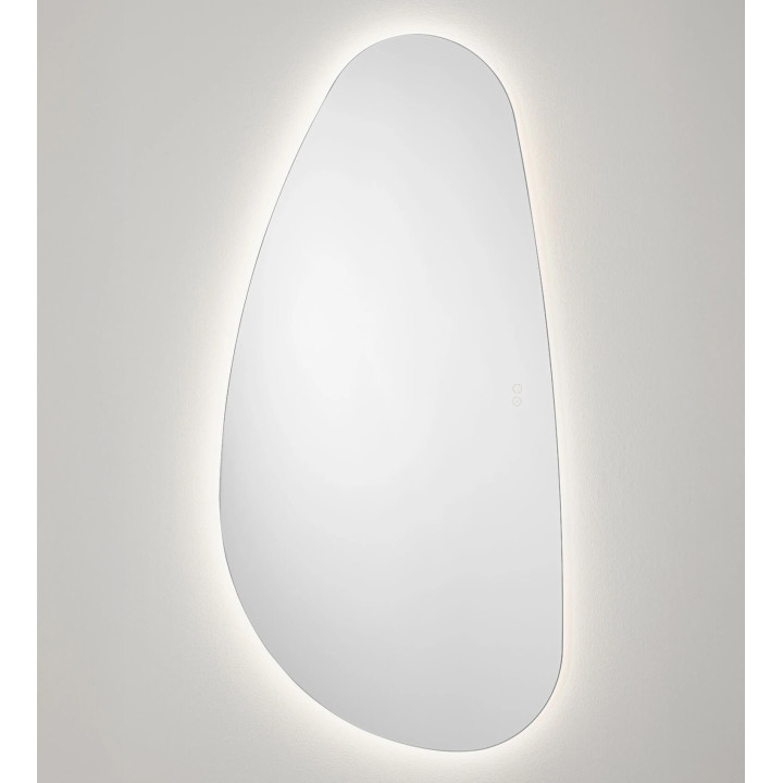 LUCES LORIN large vertical designer LED mirror 140x70cm, 3000K, IP44
