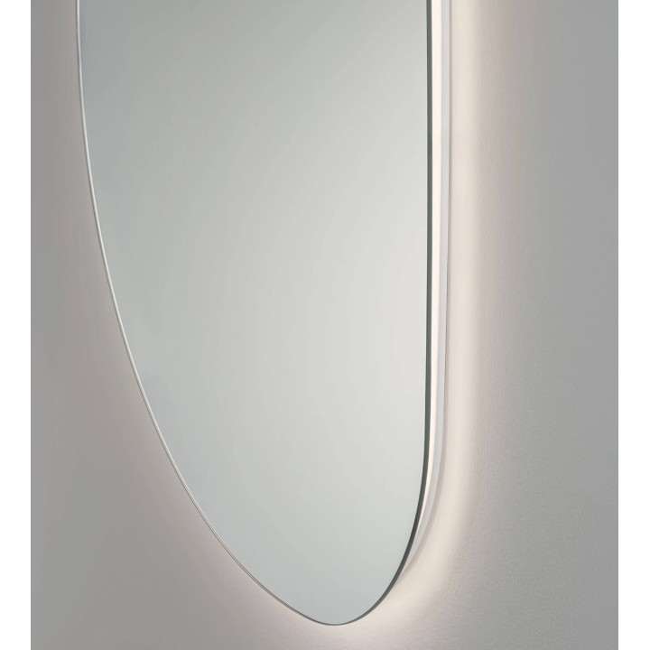 LUCES LORIN large vertical designer LED mirror 140x70cm, 3000K, IP44