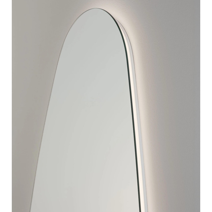 LUCES LORIN large vertical designer LED mirror 140x70cm, 3000K, IP44
