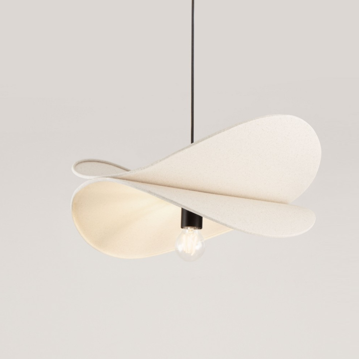 LUCES LUVE dekoracyjna lampa wisząca lniana 1xE27 beż, mokka, ż&oacute;łty