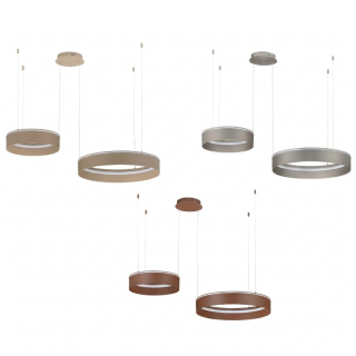 LUCES OLIVIA LED pendant lamp, 2 rings, CCT 2700K&ndash;4000K, 3 colors
