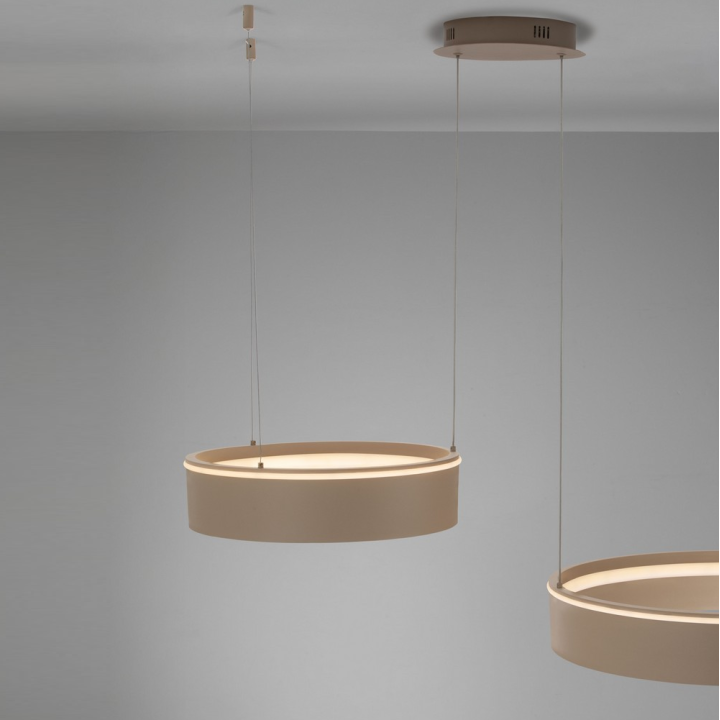 LUCES OLIVIA LED pendant lamp, 2 rings, CCT 2700K&ndash;4000K, 3 colors