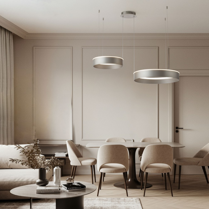 LUCES OLIVIA LED pendant lamp, 2 rings, CCT 2700K&ndash;4000K, 3 colors