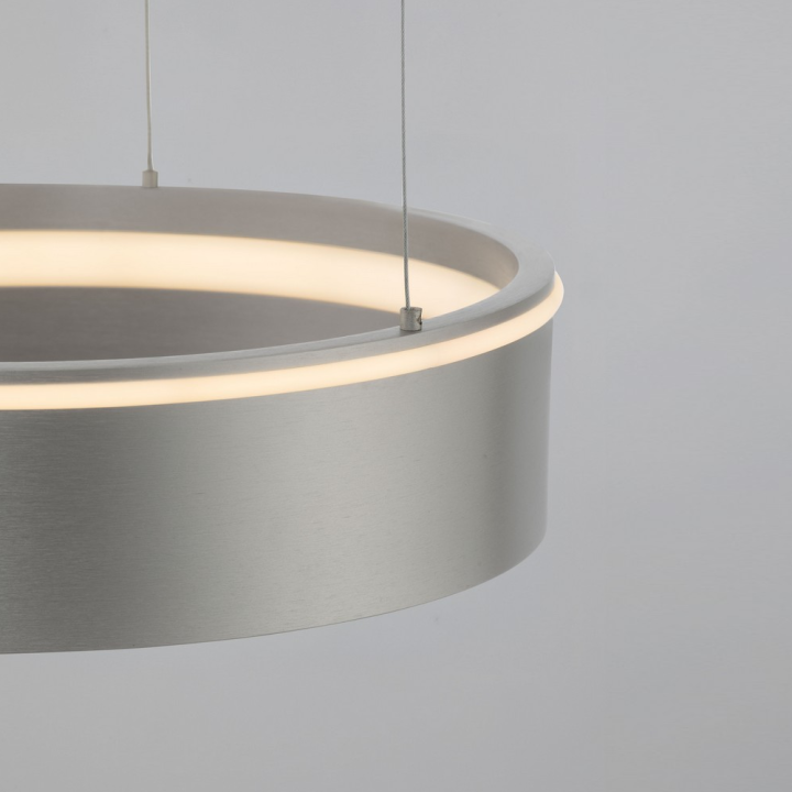 LUCES OLIVIA lampa wisząca LED 40-80cm beż brąz szary CCT 2700K-4000K