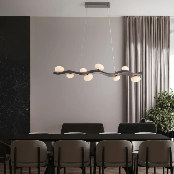 LUCES SEVERO lampa wisząca LED 125 cm 3000K idealne nad st&oacute;ł i wyspę