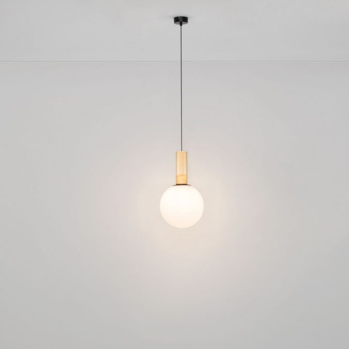 LUCES SPAZIO pendant lamp with a 25 cm opal globe &ndash; 3 colors