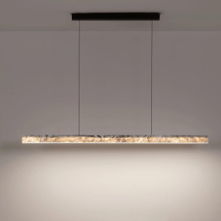 Luces Alhendi LE45794 podłużna lampa wisząca LED z marmuru | Salon LED