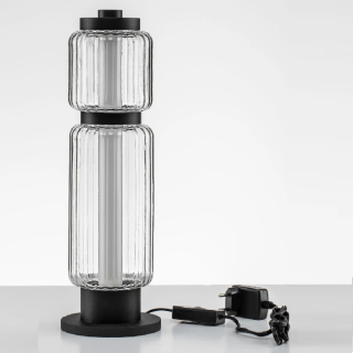 LUCES ALQUERI LE45809 7W LED table lamp made of ribbed glass