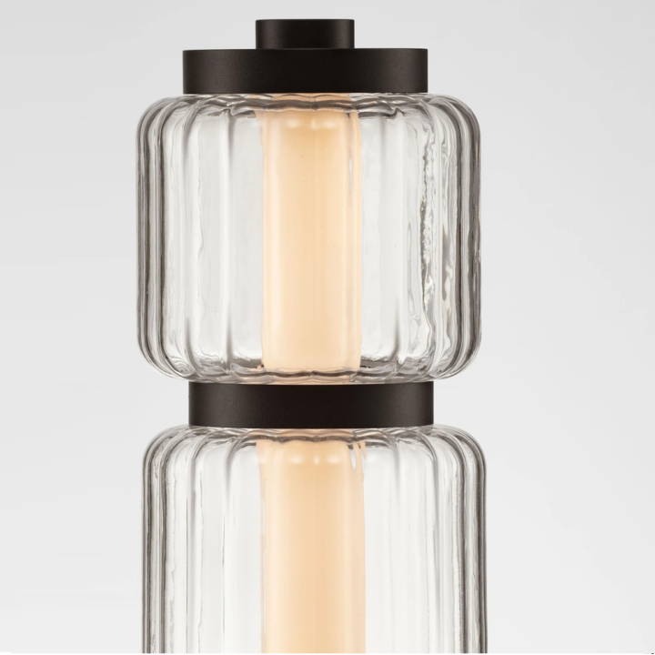 LUCES ALQUERI LE45809 7W LED table lamp made of ribbed glass