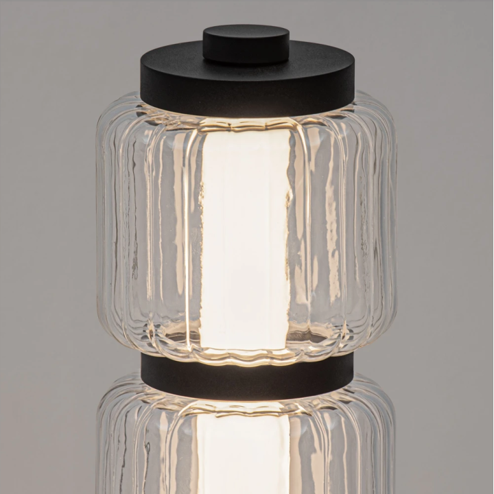 LUCES ALQUERI LE45810 LED floor lamp 23W 123cm glass and aluminum
