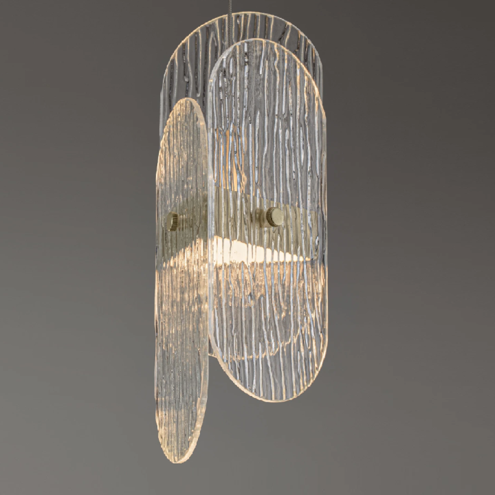 LUCES BOSSOST LE45952/3 9W LED pendant light, textured glass