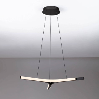 LUCES UJUE LE46227 nowoczesna, czarna lampa wiszące LED 29W 3000K