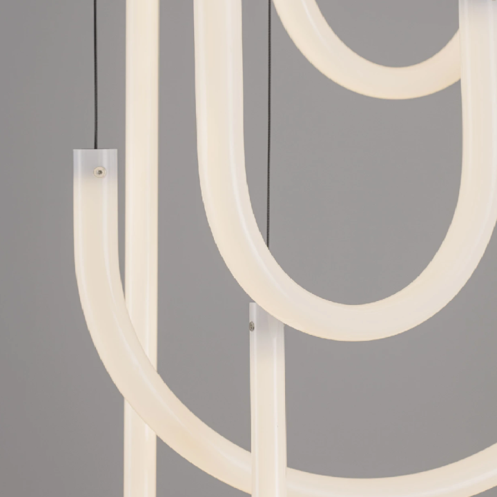 LUCES TABERNAS LE46150 LED pendant lamp, 55W, 3000K, 5 black loops