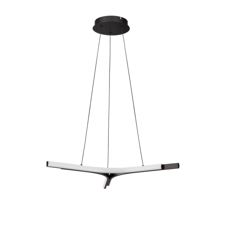 LUCES UJUE LE46227 modern black LED pendant light, 29W, 3000K