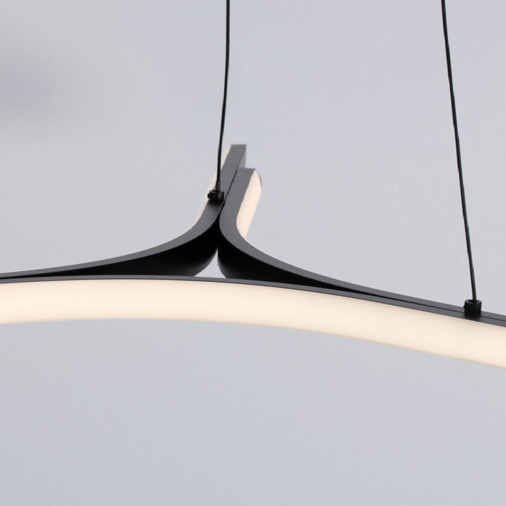 LUCES UJUE LE46227 nowoczesna, czarna lampa wiszące LED 29W 3000K