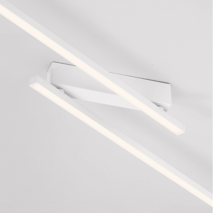 LUCES FORNA LE46040/1 adjustable LED ceiling light, 3000K, white/black