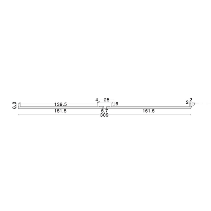 LUCES FORNA LE46040/1 adjustable LED ceiling light, 3000K, white/black