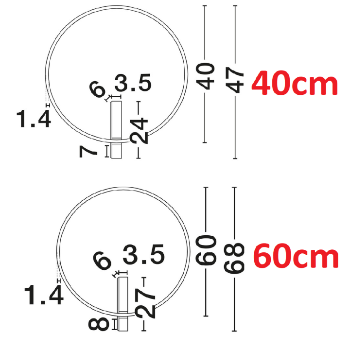 LUCES PORRINO LE46131/2 lampa sufitowa LED 2700K-3000K-4000K CCT